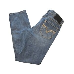 Rock & Roll Denim Revolver Slim Fit Straight Boot Leg Blue Mens Jeans 36x36 EUC